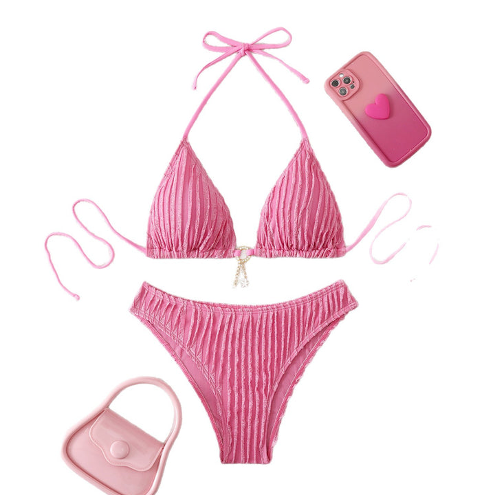 Damen Triangel-Bikini mit strukturiertem Design Echo Archiv