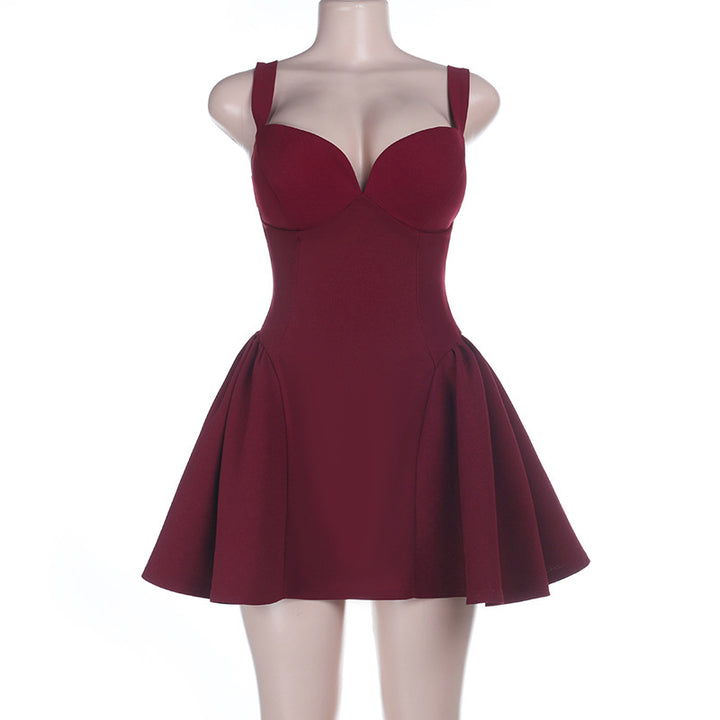 Damen Cocktailkleid mit gepolstertem Bustier und schwingendem Rock Echo Archiv
