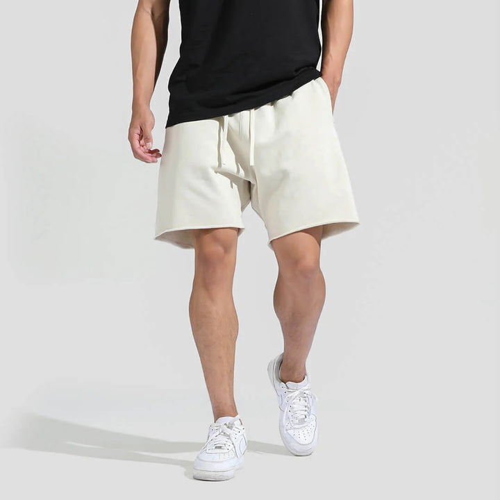 Herren Bequeme Sweatshorts mit elastischem Bund und Seitentaschen Echoarchiv