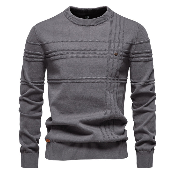Herren Strickpullover mit modernem Strukturdesign und Komfortpassform Echoarchiv