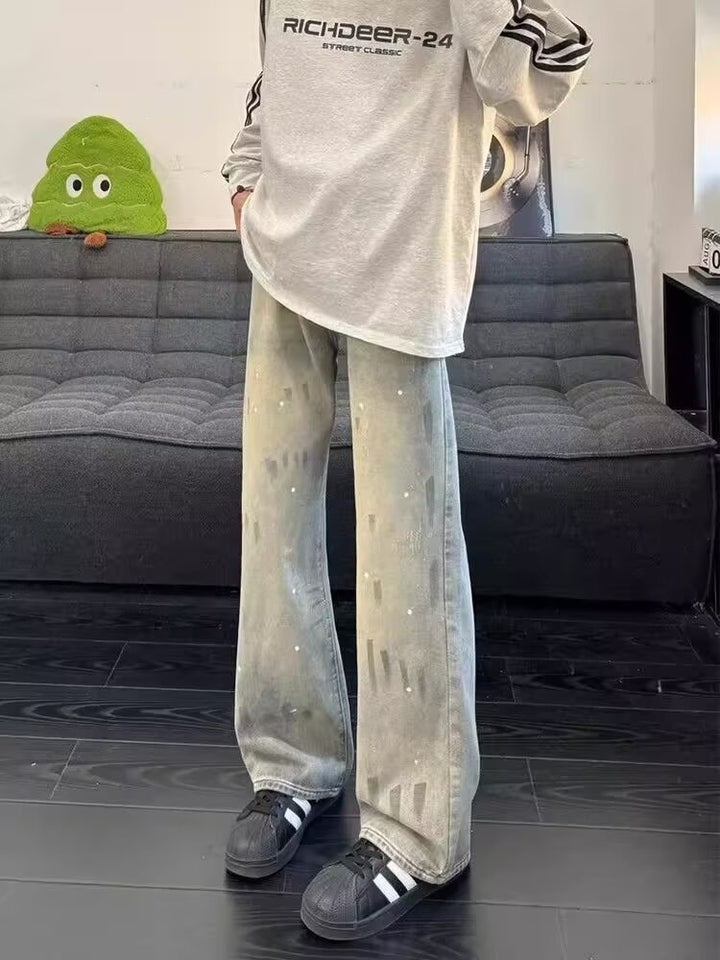 Damen Weit geschnittene Streetwear Jeans Echo Archiv