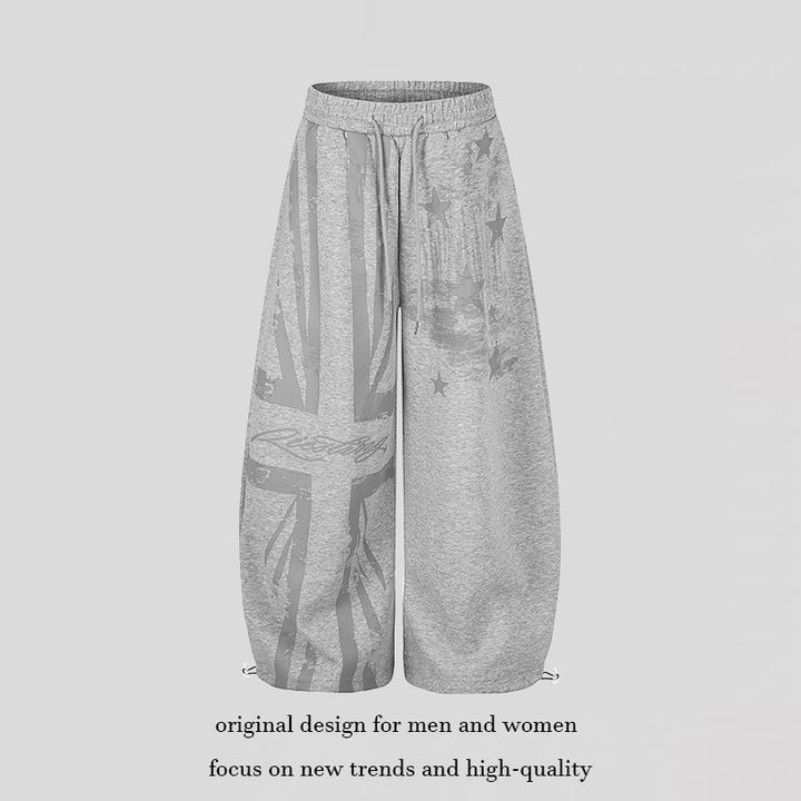 Damen Extraweite Culotte-Sweatpants mit hohem Komfortbund, Kordelzug und verstellbaren Saumabschlüssen Echoarchiv