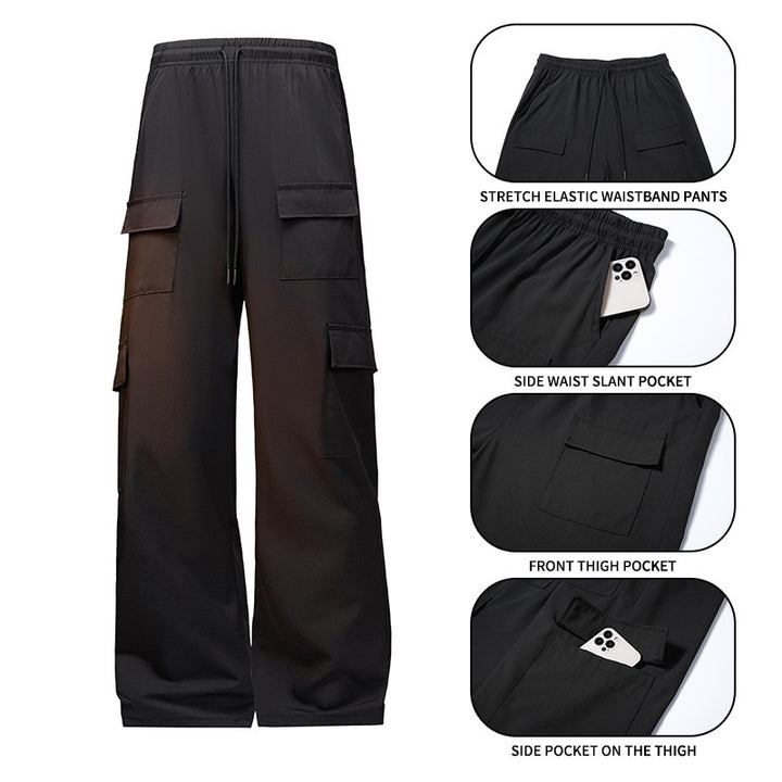 Herren Modische Cargo-Hosen mit elastischem Bund und praktischen Taschen Echo Archiv