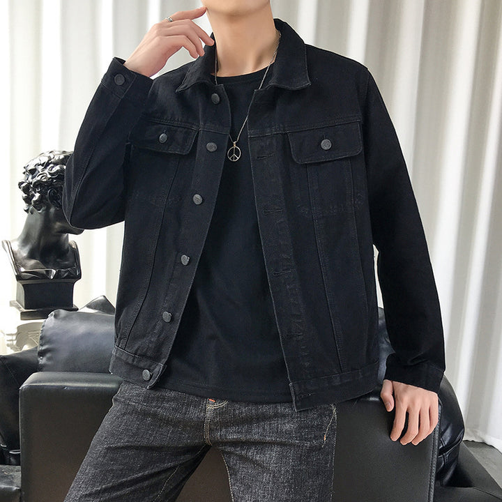Herren Slim‑Fit Denim‑Truckerjacke im Overshirt‑Schnitt mit Brustklappen Echo Archiv