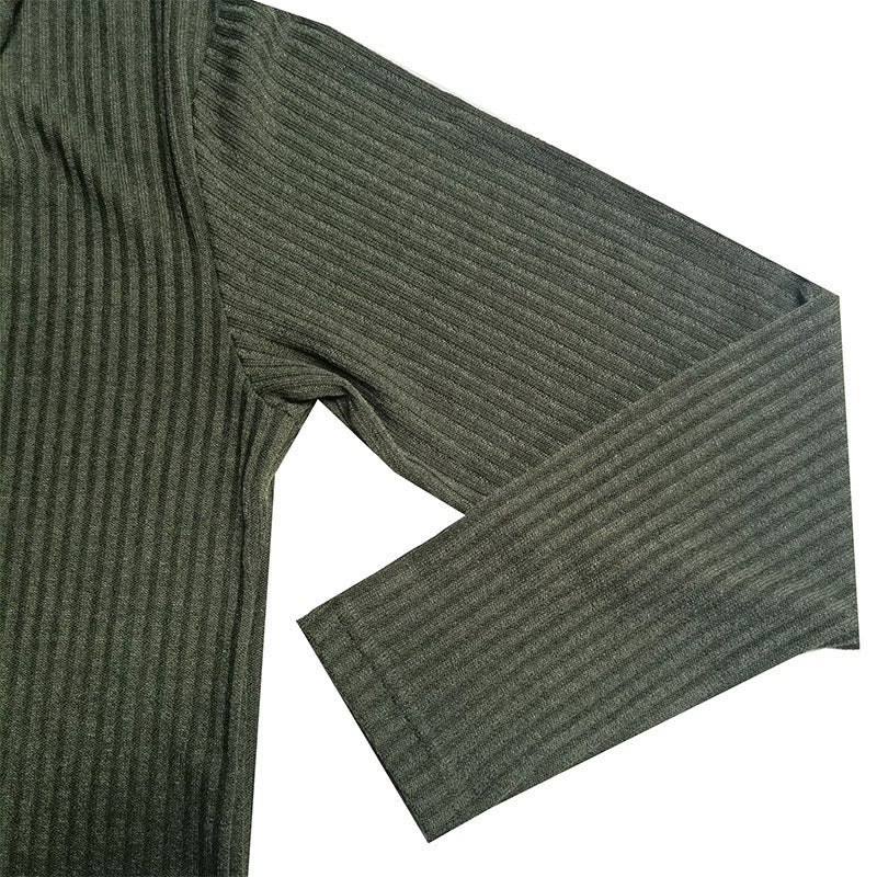 Herren feiner Rollkragenpullover aus strukturiertem Strick Echoarchiv