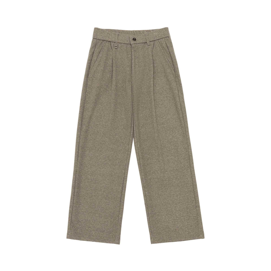 Damen Hochtaillierte Bundfalten-Jerseyhose mit weitem Bein Echoarchiv