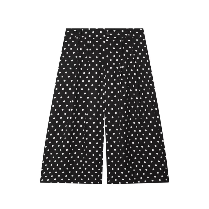 Damen Weite Culotte-Hose mit hohem Bund und soften Kellerfalten Echo Archiv