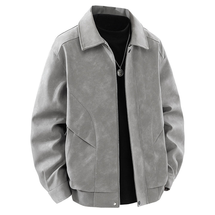 Herren Kunstlederjacke im modernen Schnitt mit vielen praktischen Taschen Echoarchiv