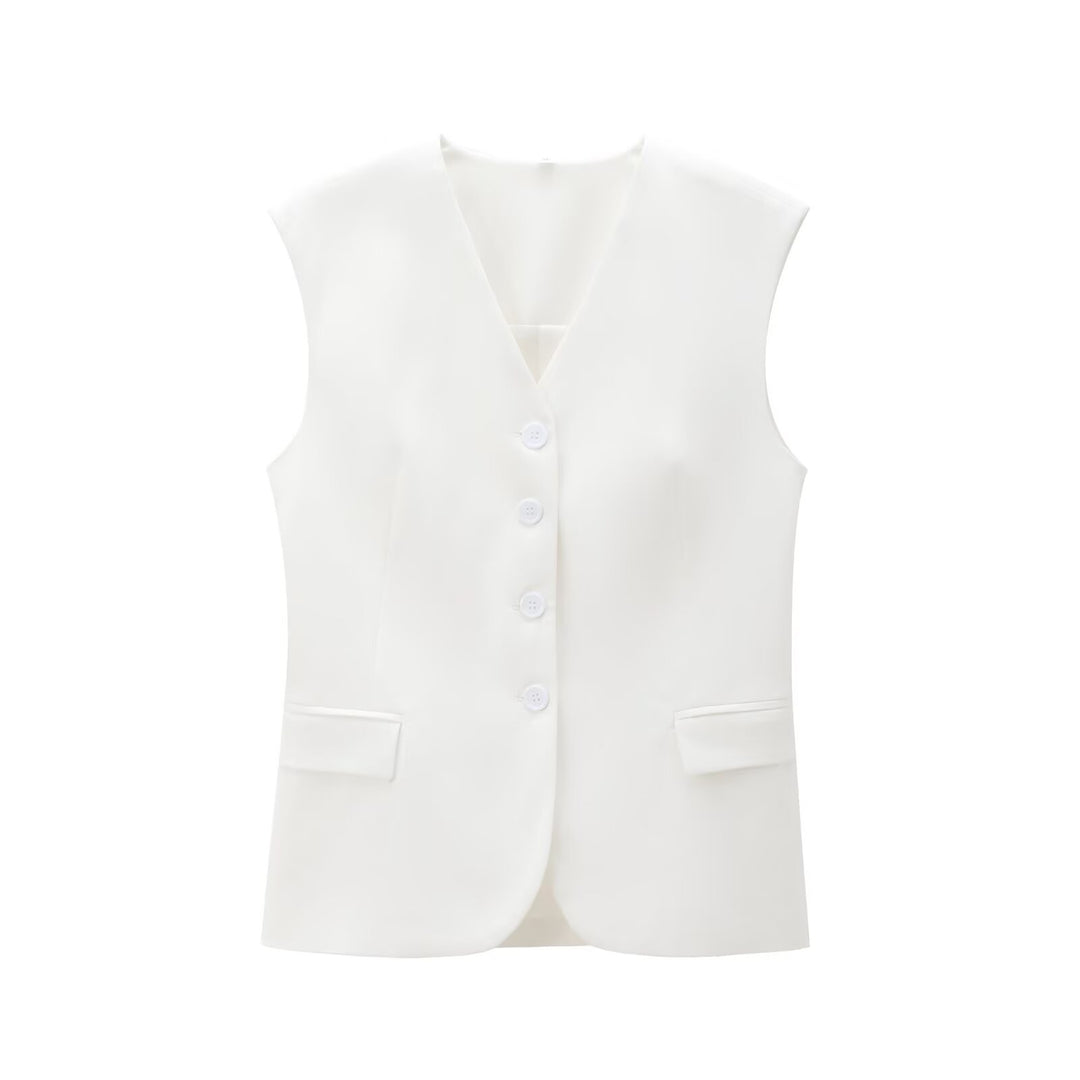 Damen Elegante High‑Waist Stoffhose mit Bügelfalte, geradem weitem Bein und verdecktem Hakenverschluss Echoarchiv