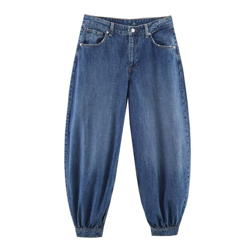 Damen Tapered Jeans mit elastischem Bündchen und bequemer Passform Echo Archiv