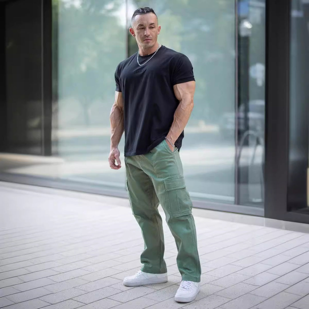Herren Cargo-Hose mit multifunktionalen Taschen und ergonomischem Schnitt Echoarchiv