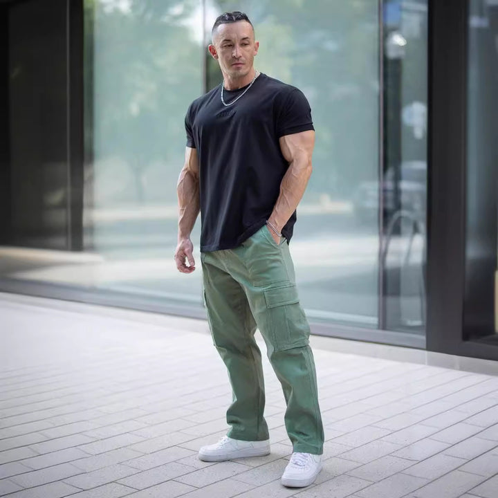 Herren Cargo-Hose mit multifunktionalen Taschen und ergonomischem Schnitt Echoarchiv