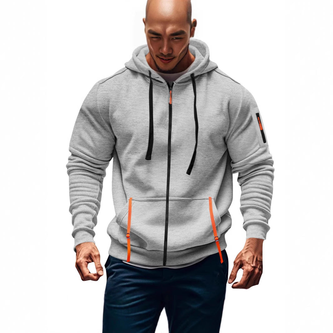 Herren sportlicher Kapuzenpulli mit praktischen Taschen Echoarchiv