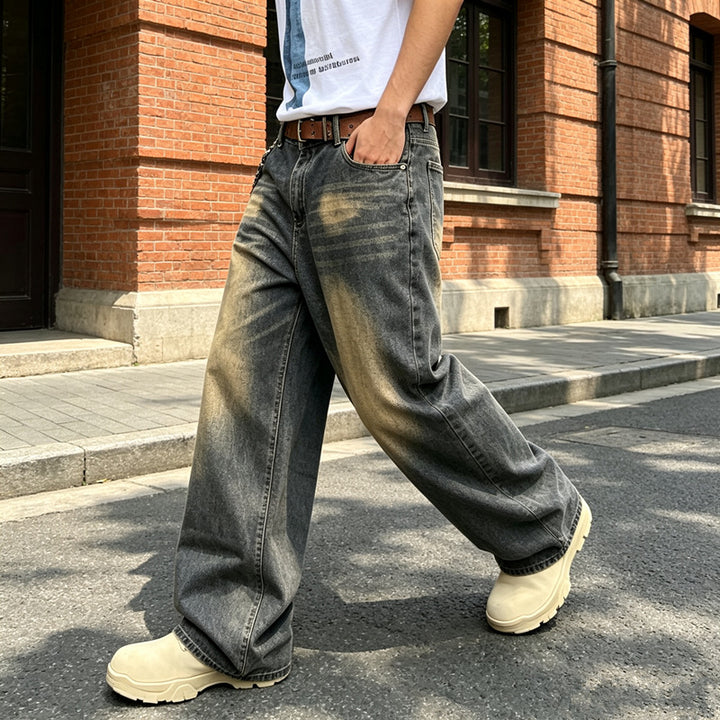 Herren Bequeme Weit geschnittene Jeans Echoarchiv