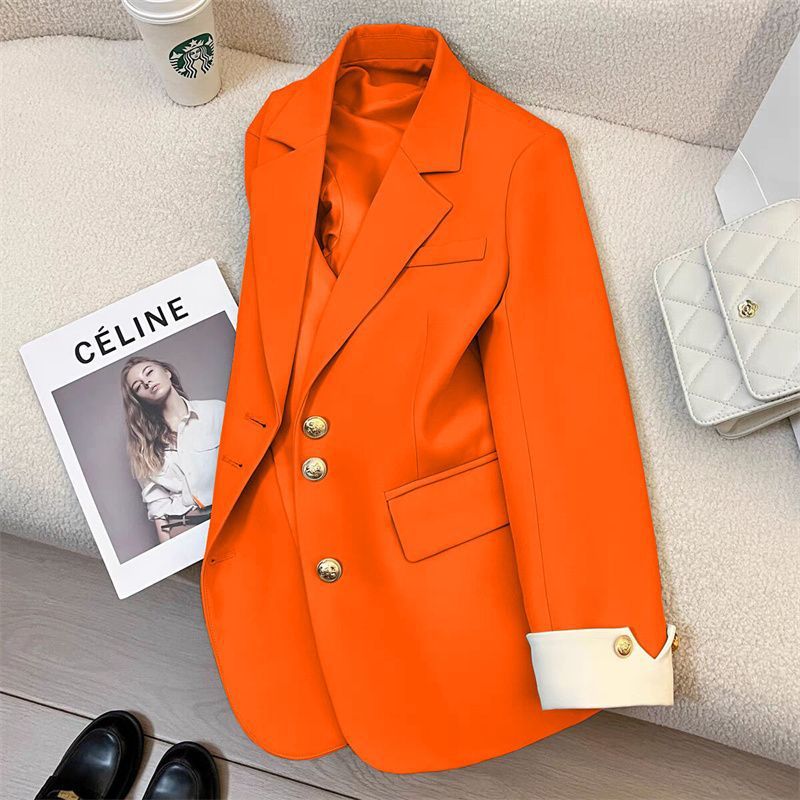 Damen Eleganter Blazer mit Goldknopfdetails Echo Archiv
