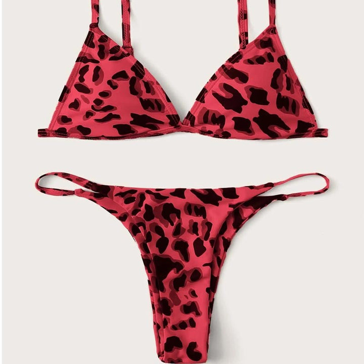 Damen Triangel-Bikini mit aufregendem Leoparden-Design Echo Archiv