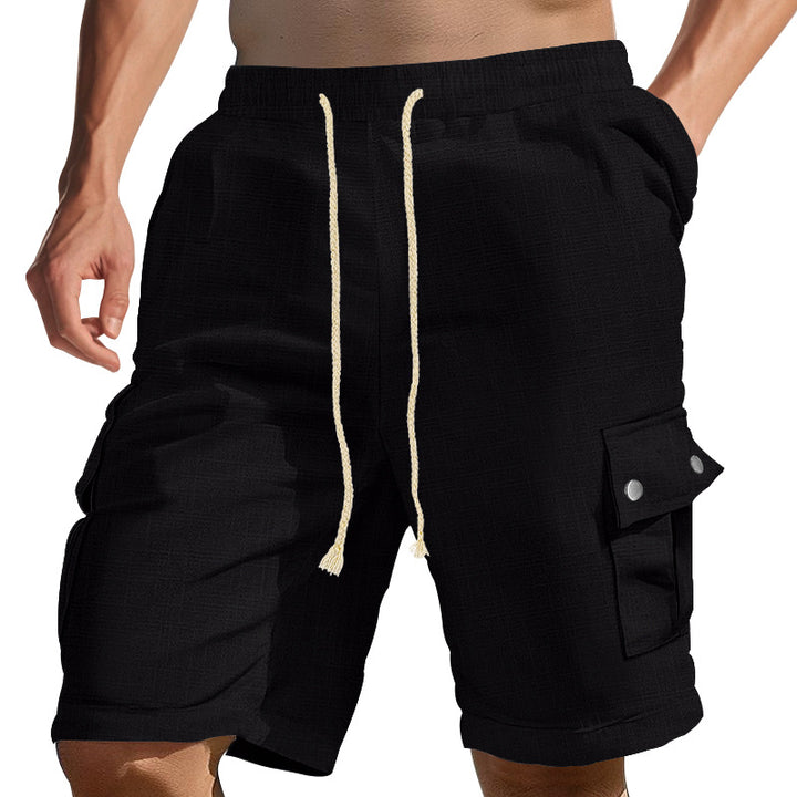 Herren Cargo-Shorts mit seitlichen Taschen und verstellbarem Kordelzug Echoarchiv