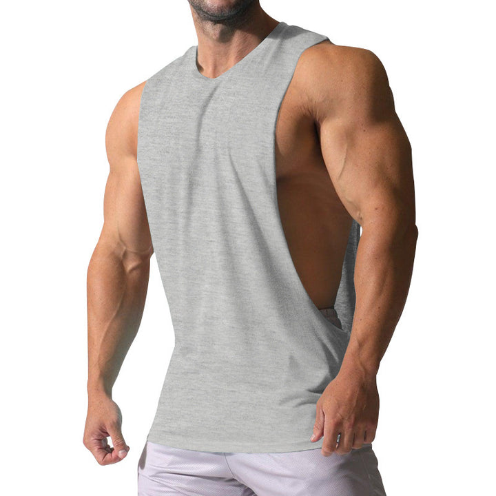 Herren Ärmelloses Sportshirt mit tiefem Rückenausschnitt und atmungsaktivem Material Echoarchiv