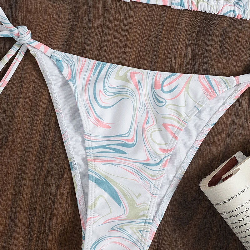 Damen Triangel-Bikini mit verspieltem Bindeband Echo Archiv