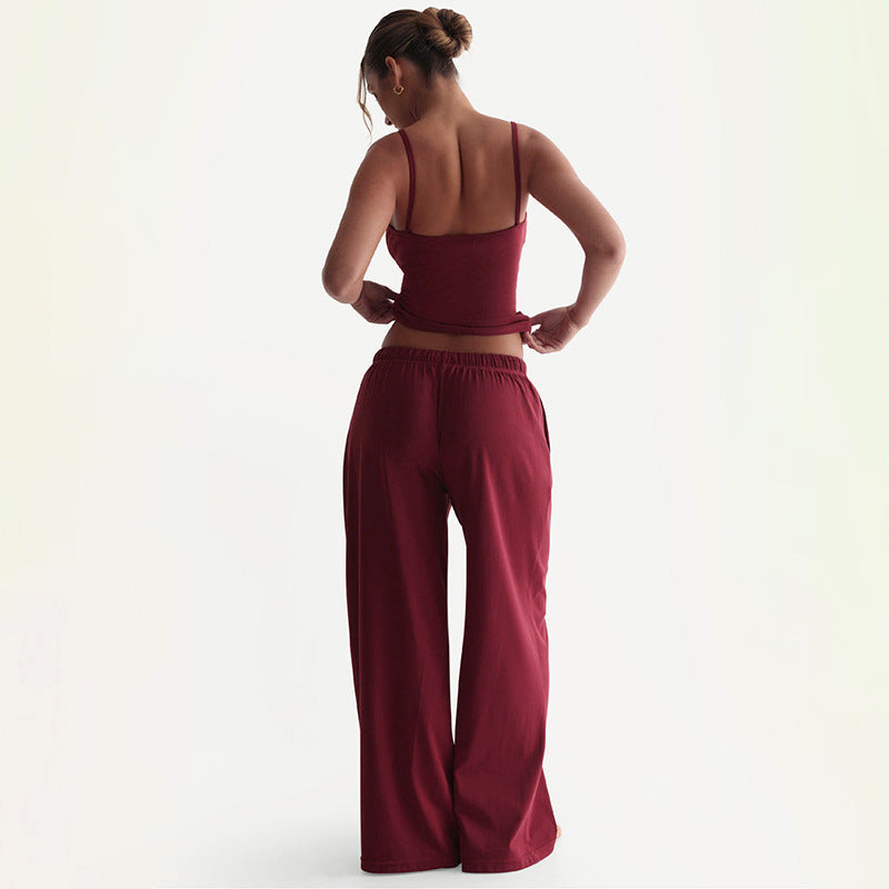 Damen Legere Lounge-Hose und Top Set Echoarchiv