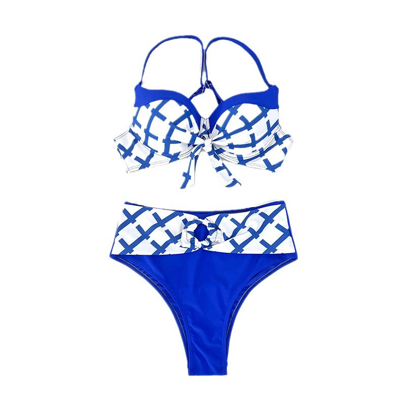 Damen Bikini-Set mit elegantem Knoten-Design und Hochbund Echo Archiv