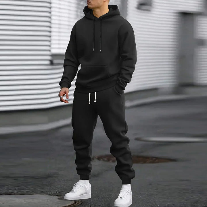 Herren lässiger Hoodie und Jogginghose Set Echoarchiv