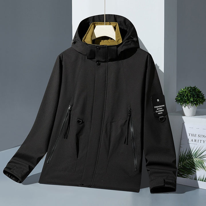 Herren Fleecejacke mit hohem Kragen Echo Archiv