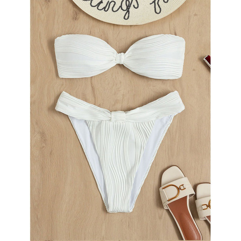 Damen Bandeau-Bikini mit Raffungen Echo Archiv