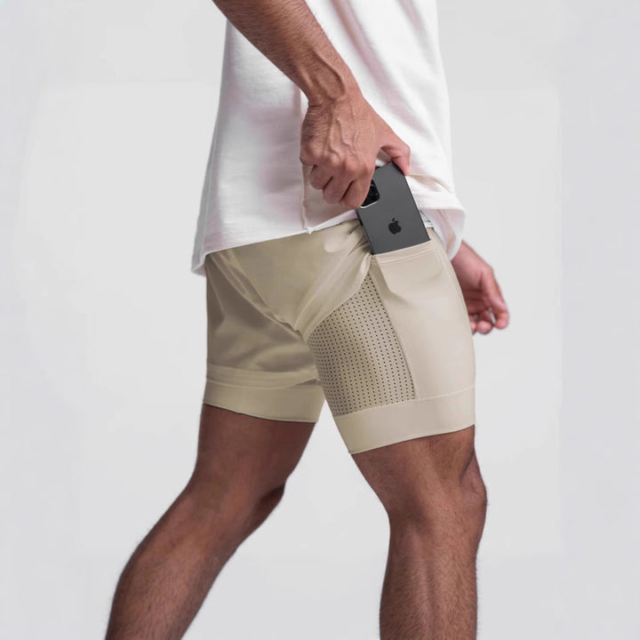 Herren Funktionsshorts mit praktischen Seitentaschen und atmungsaktivem Material Echoarchiv