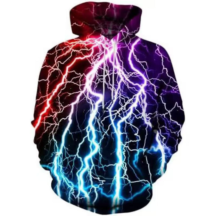 Herren Kapuzenpullover mit dynamischem Blitzdesign Echoarchiv