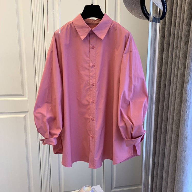 Damen Bequeme und stilvolle Oversized-Bluse Echoarchiv