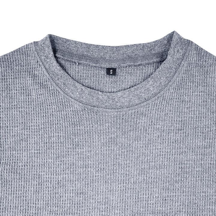 Herren elegantes Langarmshirt mit strukturiertem Design Echoarchiv