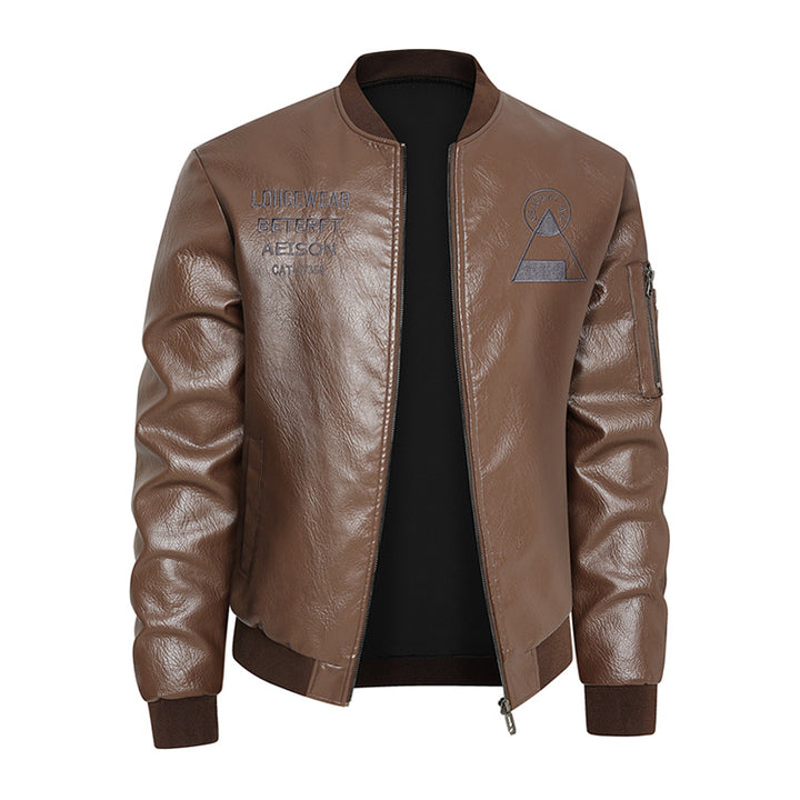 Herren Kunstleder Bomberjacke Echoarchiv