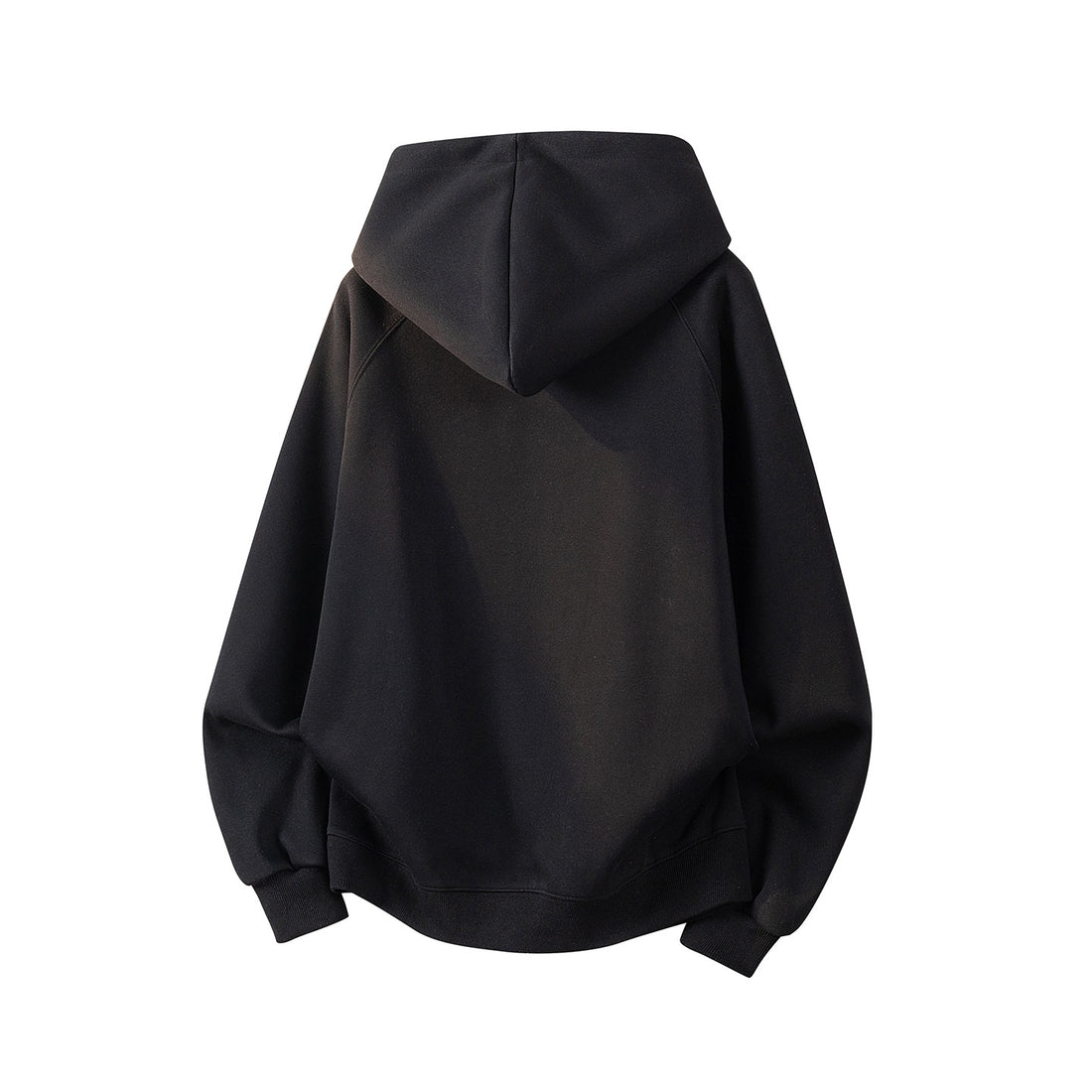 Unisex Oversize Kapuzenpullover mit handschriftlichem Grafik-Print, Kängurutasche & geripptem Saum Echoarchiv