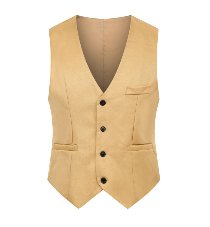 Herren Elegante Business-Weste mit V-Ausschnitt und taillierter Silhouette Echo Archiv