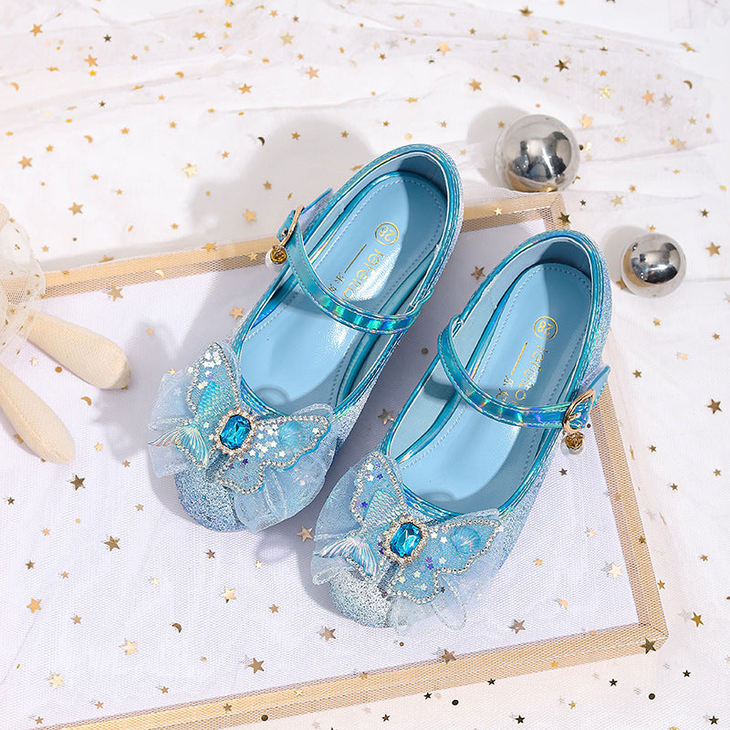 Damen Glitzernde Ballerinas mit Blumenmotiv Echo Archiv