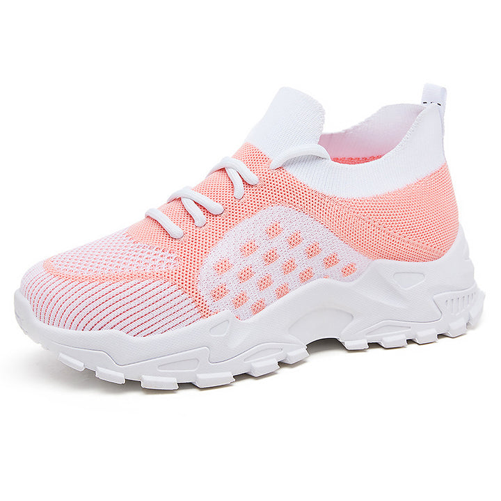 Damen nan leichter Strick-Chunky-Sneaker mit sockenähnlichem Schaft, gepolsterter Fersenstütze und griffiger Trail-Laufsohle Echo Archiv