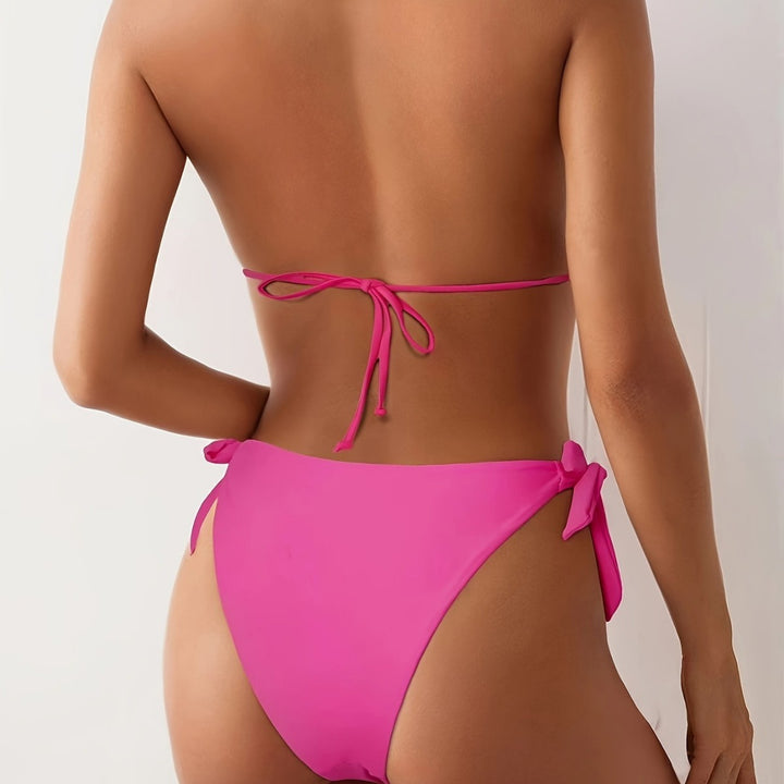 Damen Triangel-Bikini mit modischen Kettenakzenten Echo Archiv