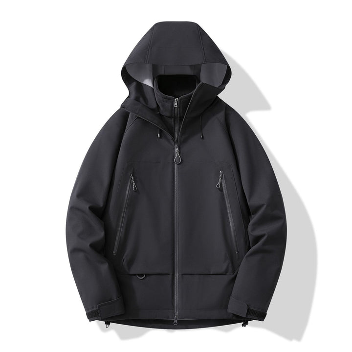 Herren technisch-isolierende Softshelljacke mit Kapuze und Fleece-Innenkragen Echo Archiv