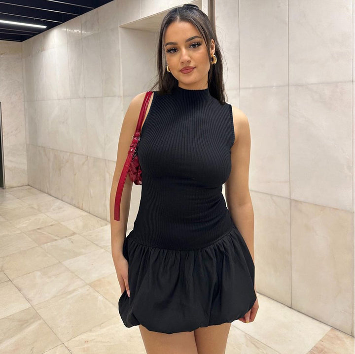 Damen Hochgeschlossenes Rüschenkleid Echo Archiv