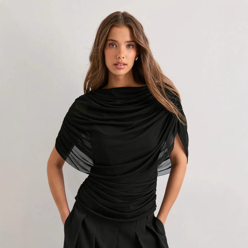 Damen stilvolles Drapiertop Echo Archiv