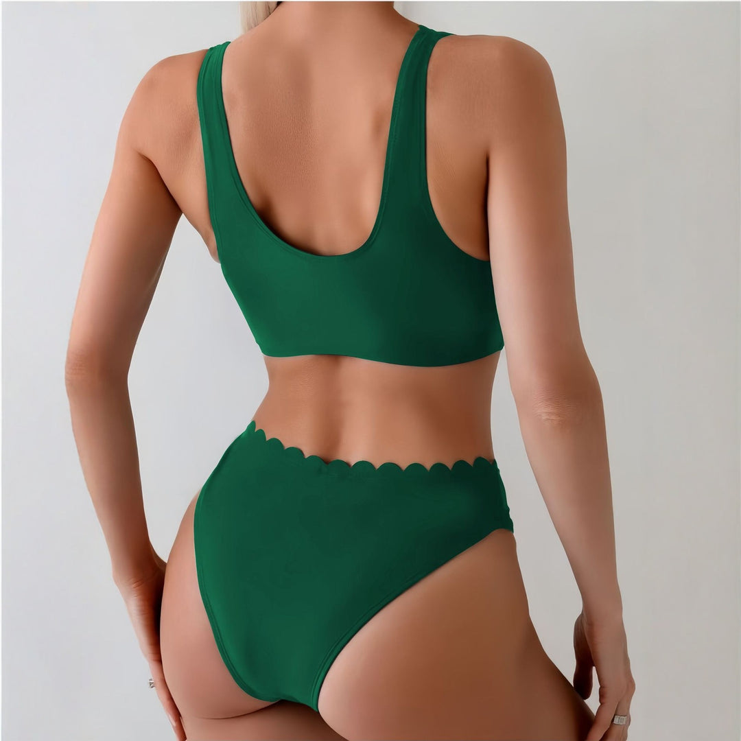 Damen Eleganter Bikini mit Wellenkante Echo Archiv