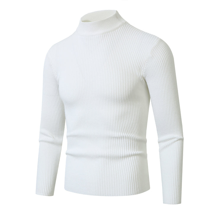 Herren Rollkragenpullover aus feinem Rippstrickmaterial Echoarchiv