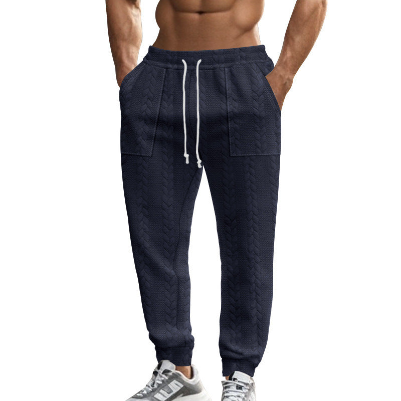 Herren Freizeithose aus strukturiertem Fleece mit praktischen Seitentaschen Echoarchiv
