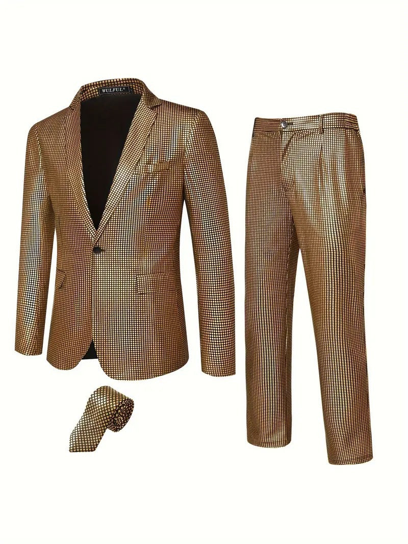 Herren Glitzerndes Anzugset Echoarchiv