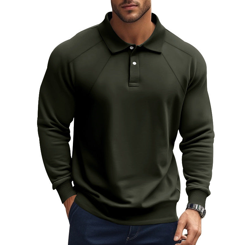 Herren Langarm-Polohemd mit charakteristischem Raglan-Schnitt Echoarchiv