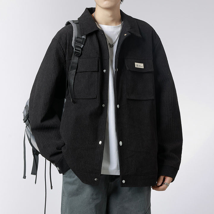 Herren Weiche Cordjacke mit Fleece-Futter Echo Archiv