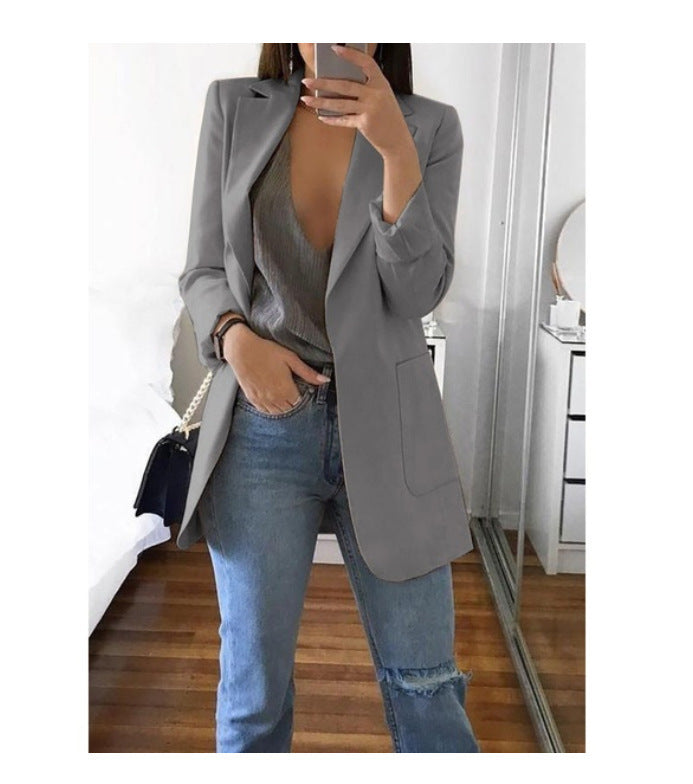 Damen eleganter Blazer mit tailliertem Schnitt und praktischen Taschen Echo Archiv