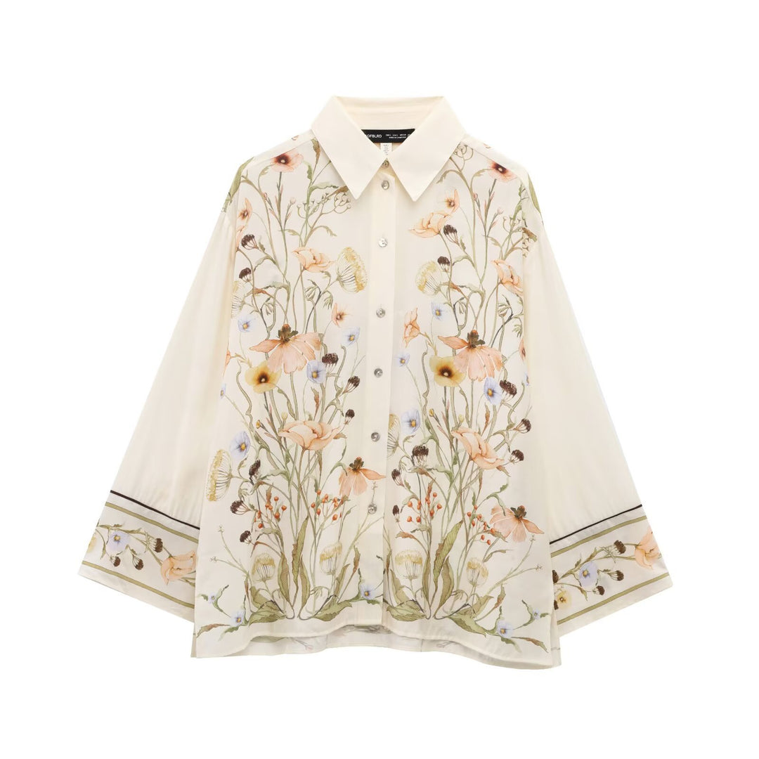 Damen Palazzo-Hose mit floralen Mustern Echo Archiv
