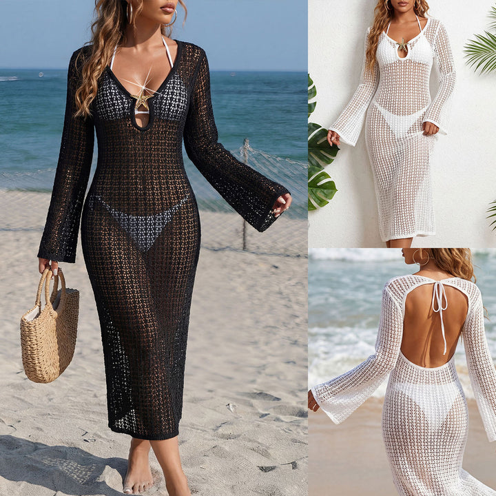 Damen eleganter Häkel-Strandüberwurf Echo Archiv